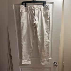 Lilly Pulitzer white Wirth Skinny Jeans sz 12